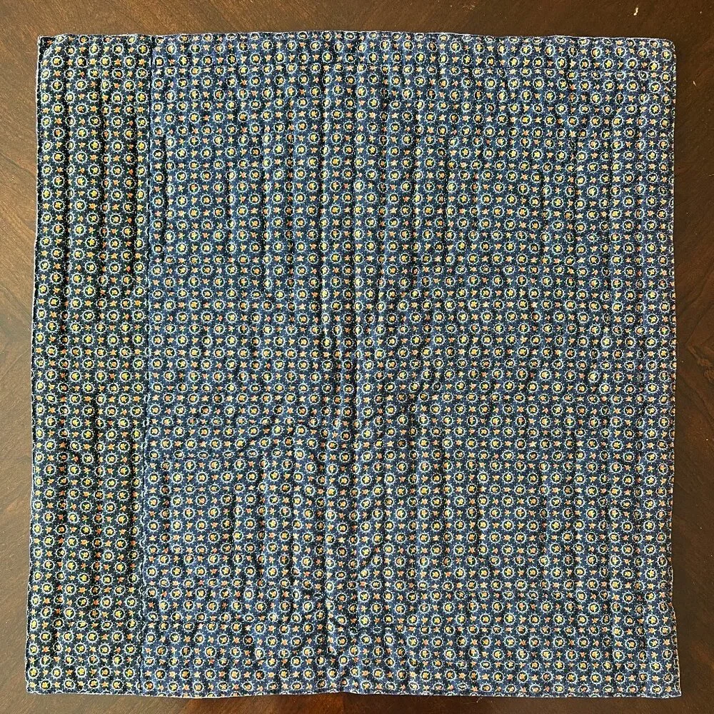 Hand-Stitched Patchwork Hand Quilted LOG CABIN Block Wall Hanging Table Topper